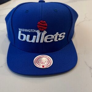 Mitchell & Ness Blue Washington Bullets Cap never worn brand new